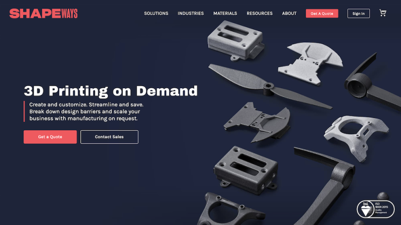 Shapeways robotics companies roundup