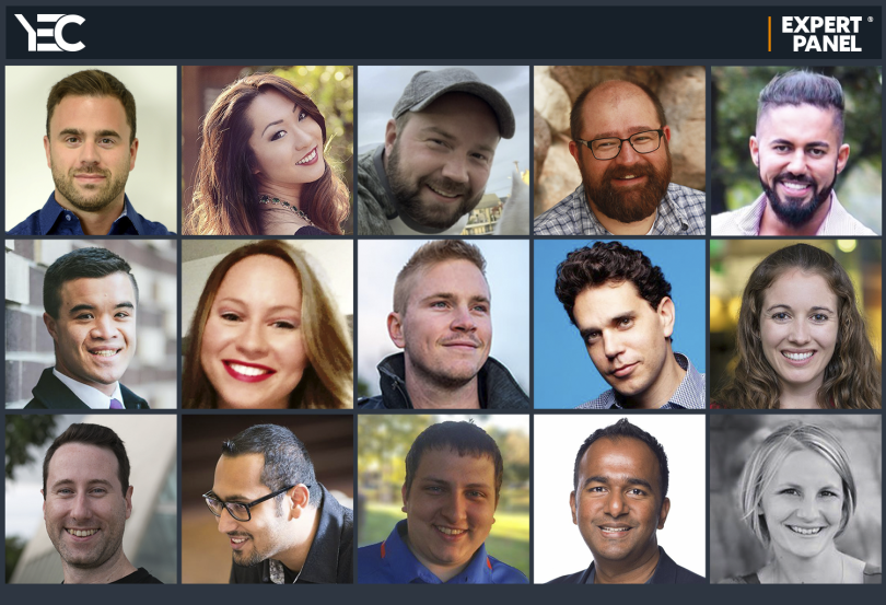 Headshots of contributing members of the YEC