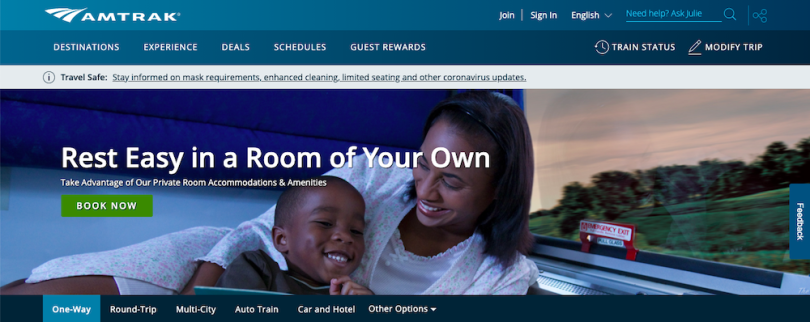Amtrak companies in Washington DC