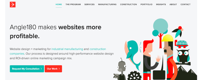 Angle180 web design companies