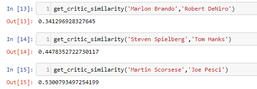 recommendation system machine learning Critic similarity