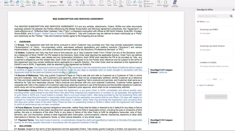 DocuSign sales automation