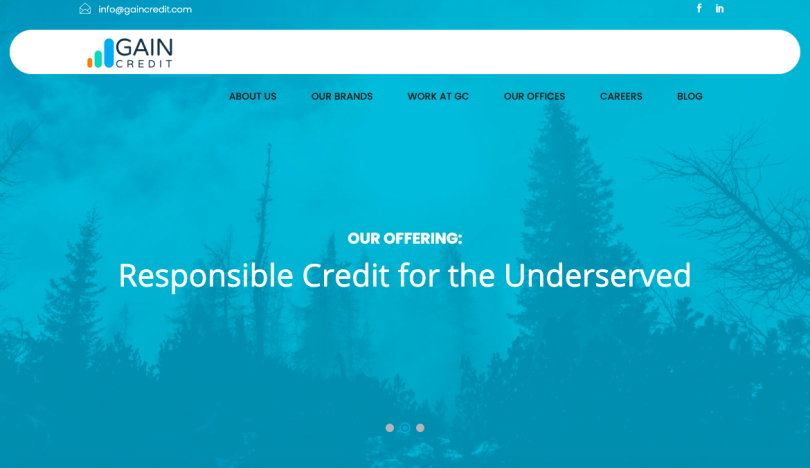 GAIN Credit Finance Technology Companies San Diego