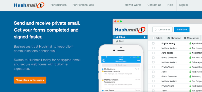 Hushmail online whiteboard software
