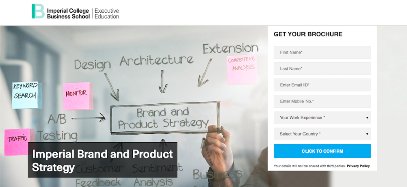 Imperial College London Business School Brand & Product Strategy Program product management courses