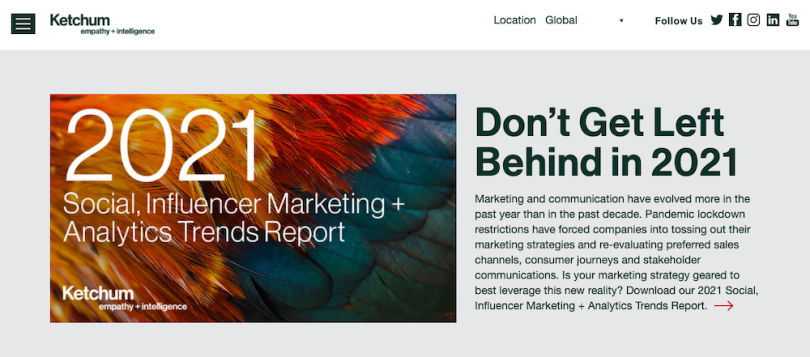 Ketchum marketing companies
