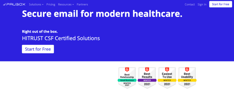 Paubox HIPAA-compliant email