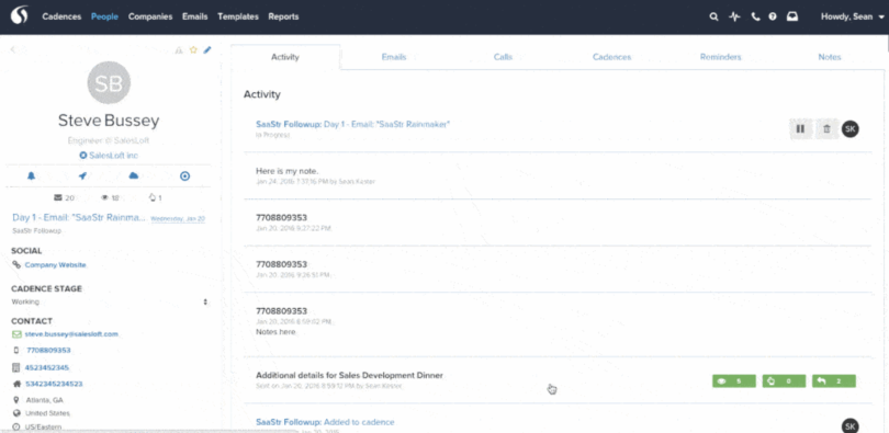 SalesLoft sales automation