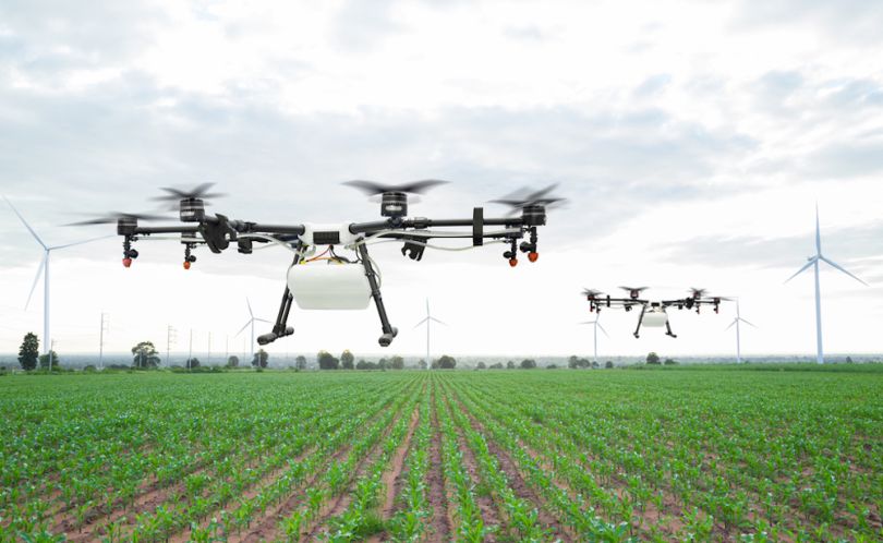 aerial imagery farming robot