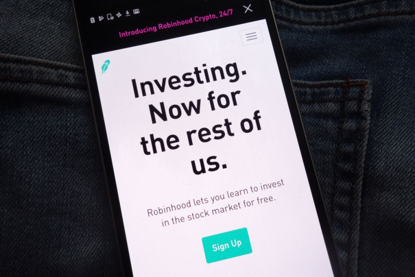 blockchain applications fintech robinhood