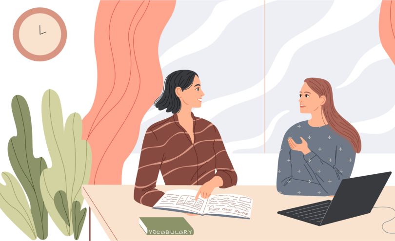 women talking