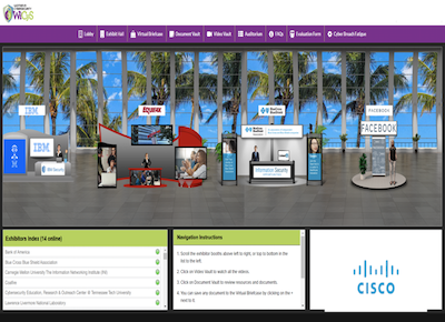 WiCyS Virtual 20 Event Booth Image