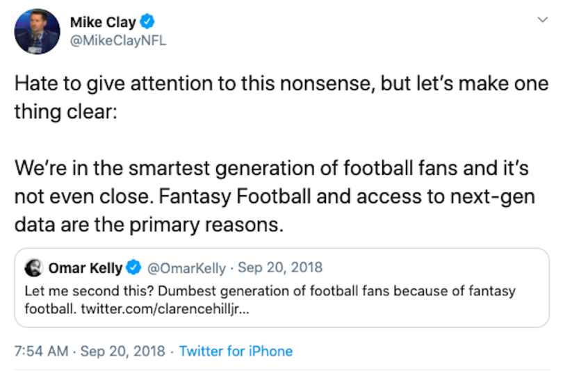 mike clay data science fantasy football