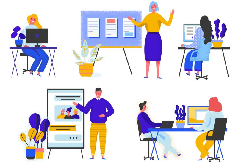 presenting ideas illustration