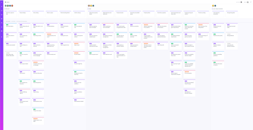 A large canvas describes the user journey in a three-tiered visual hierarchy. Image: Avion