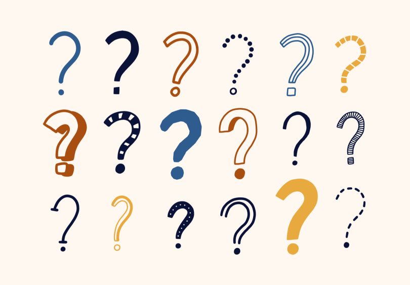 question marks