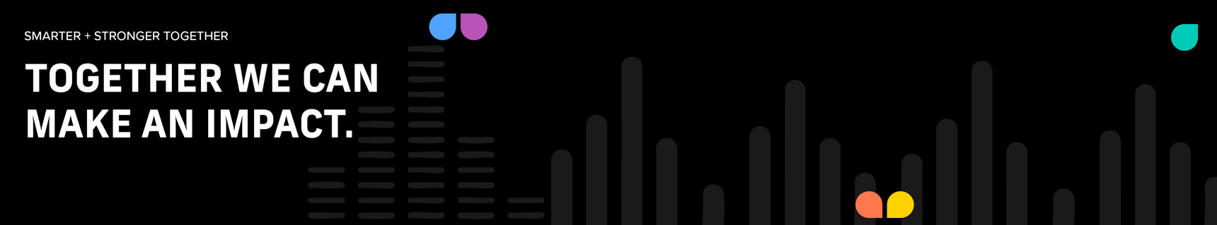 graphic including the slogan "together we can make an impact."
