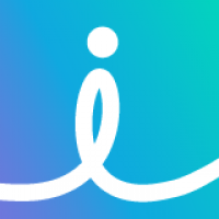 lower-case cursive "i" on a blue and green gradient background. Instil's logo.