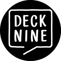 Text Logo in Speech Bubble