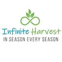 The Infinite Harvest logo and tagline.