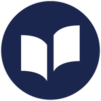 Image of an open book on a navy background.