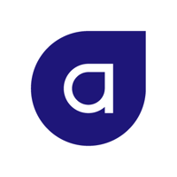Stylized letter "A" to look like a droplet