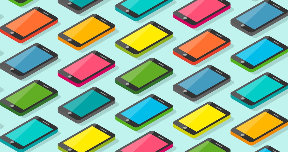 Phone pattern. Phone pattern