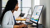 Business Analyst Woman Using a Computer