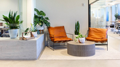 Sitting area in the SimplePractice office