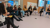 dropbox employees in a circle
