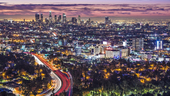 downtown los angeles at night