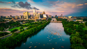 aerial view of Austin, Texas