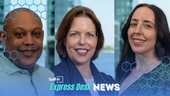Nasuni executives Dalan Winbush (left), Alison Bayiates (center) and Elyse Gunn (right). | Photo: Nasuni / Built In