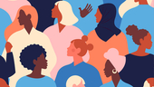 Illustration of a diverse group of women