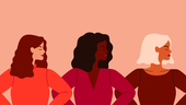 Illustration of a diverse group of women