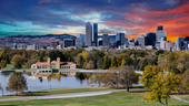The Denver, Colorado skyline