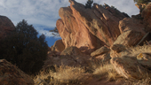 A rock outcropping at Mount Sanitas