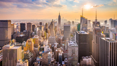 Aerial view of New York City