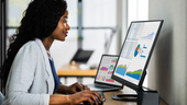Business Analyst Woman Using a Computer