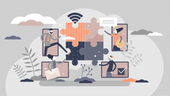 Virtual teams solving a puzzle together