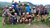 AppSumo coworkers ziplining in Costa Rica