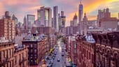 Skyscrapers in New York City.
