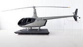 A model helicopter featuring Skyryse technology.