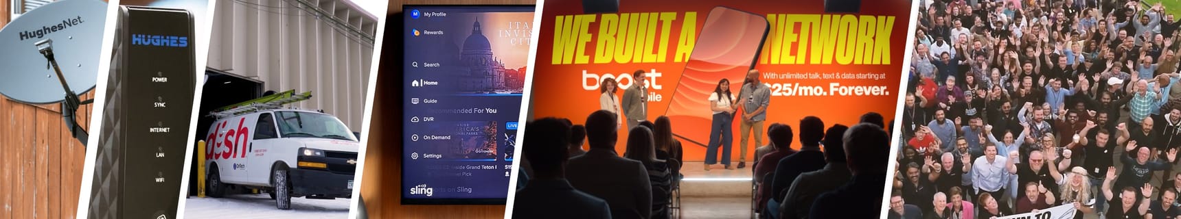 EchoStar's portfolio of brands in action.