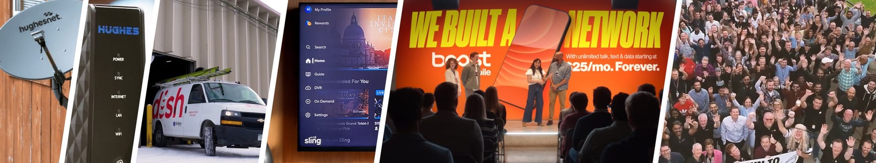 EchoStar's portfolio of brands in action.