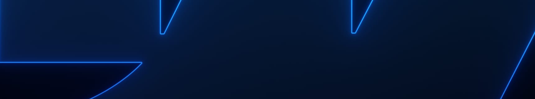 Abstract Webflow header image with glowing blue outlines forming parts of the Webflow ‘W’ logo on a dark background.