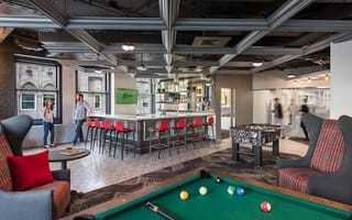 Bar and pool