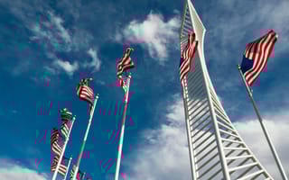 american flags