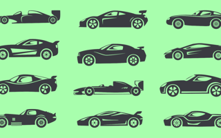 black cars across a green background covariance vs. correlation