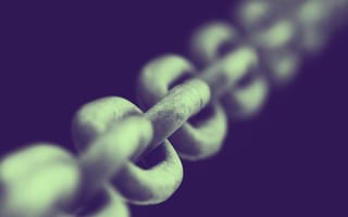 a closeup of a metal chain, site reliability engineer